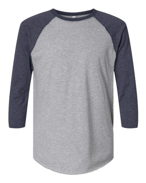 6930 - Unisex Baseball Fine Jersey Three-Quarter Sleeve Tee