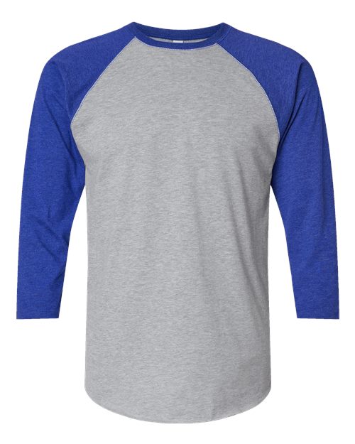 6930 - Unisex Baseball Fine Jersey Three-Quarter Sleeve Tee