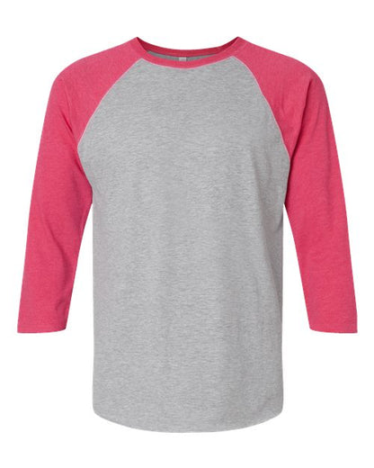 6930 - Unisex Baseball Fine Jersey Three-Quarter Sleeve Tee