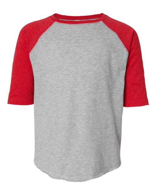 6130 - Youth Baseball Fine Jersey Three-Quarter Sleeve Tee