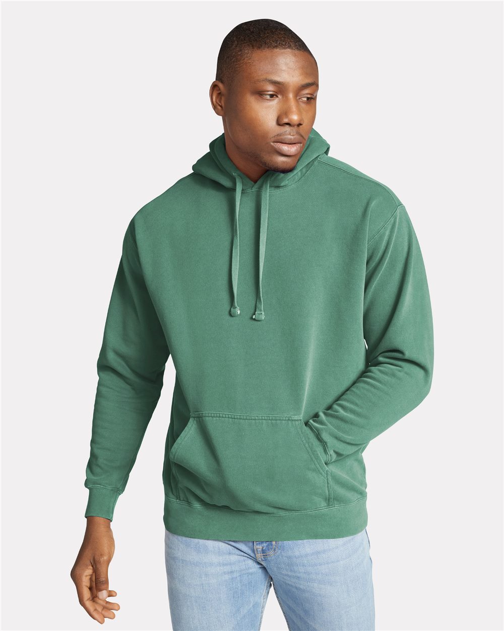 1567 - Unisex Garment-Dyed Hooded Sweatshirt