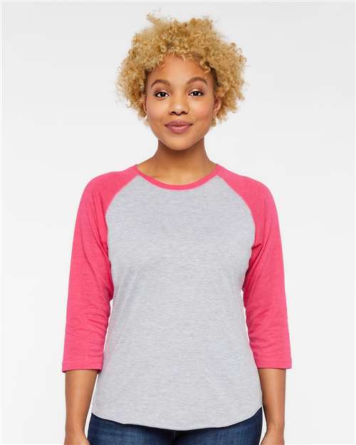 3530 - Women's Baseball Fine Jersey Three-Quarter Sleeve Tee