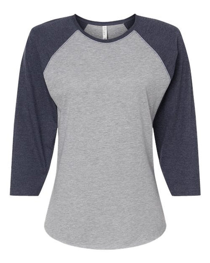 3530 - Women's Baseball Fine Jersey Three-Quarter Sleeve Tee
