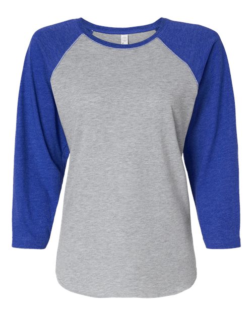 3530 - Women's Baseball Fine Jersey Three-Quarter Sleeve Tee