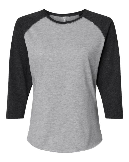 3530 - Women's Baseball Fine Jersey Three-Quarter Sleeve Tee