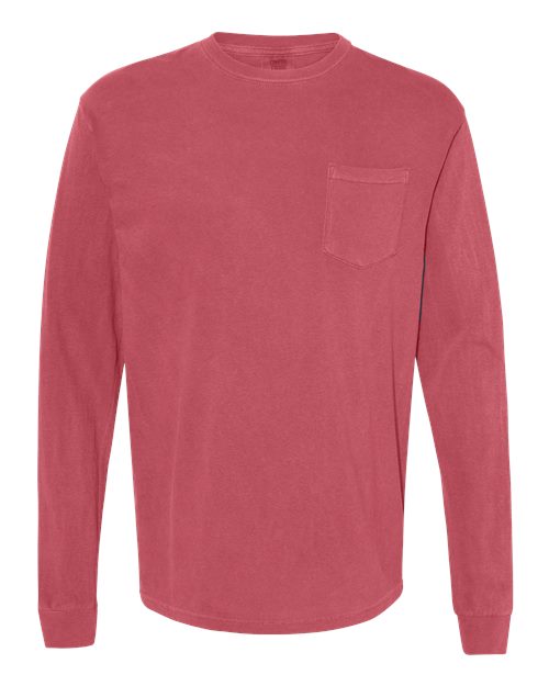 4410 - Unisex Garment-Dyed Heavyweight Long Sleeve Pocket T-Shirt