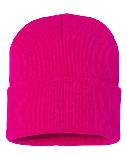 SP12 - 12" Solid Cuffed Beanie