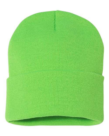 SP12 - 12" Solid Cuffed Beanie