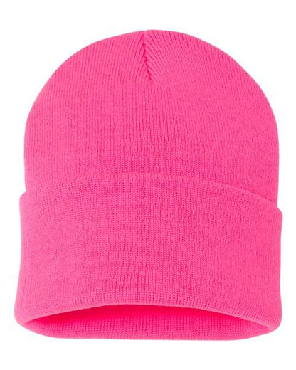 SP12 - 12" Solid Cuffed Beanie