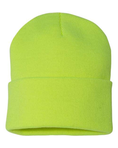 SP12 - 12" Solid Cuffed Beanie