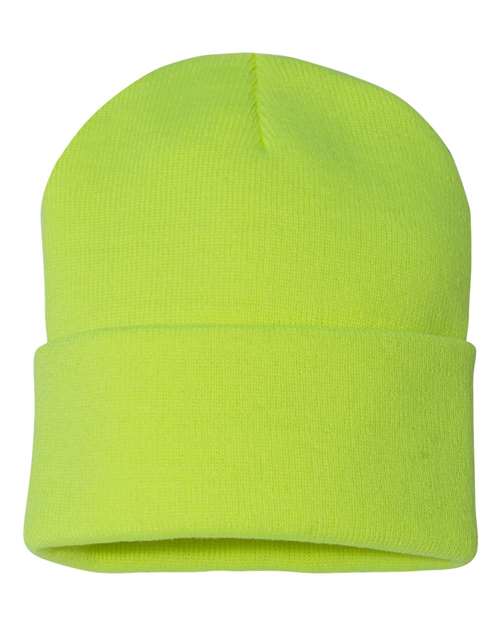 SP12 - 12" Solid Cuffed Beanie