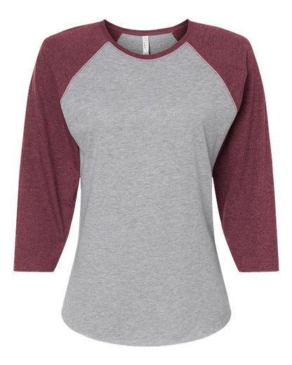3530 - Women's Baseball Fine Jersey Three-Quarter Sleeve Tee