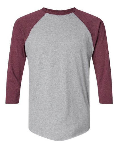 6930 - Unisex Baseball Fine Jersey Three-Quarter Sleeve Tee