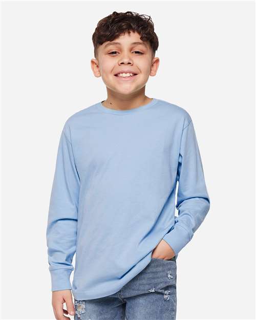 6201 - Youth Fine Jersey Long Sleeve Tee