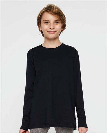 6201 - Youth Fine Jersey Long Sleeve Tee