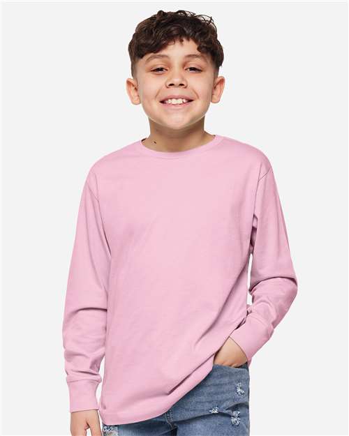 6201 - Youth Fine Jersey Long Sleeve Tee