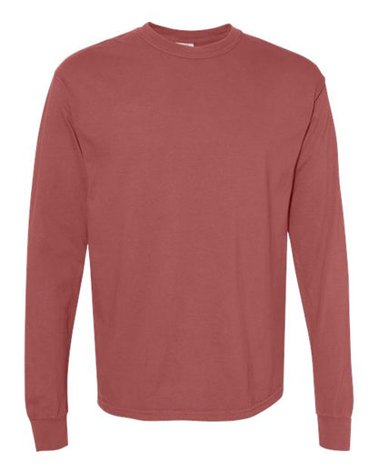 6014 - Unisex Garment-Dyed Heavyweight Long Sleeve T-Shirt