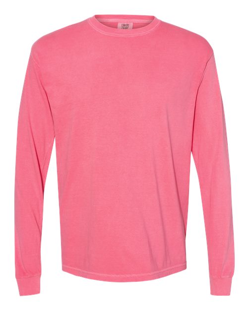 6014 - Unisex Garment-Dyed Heavyweight Long Sleeve T-Shirt