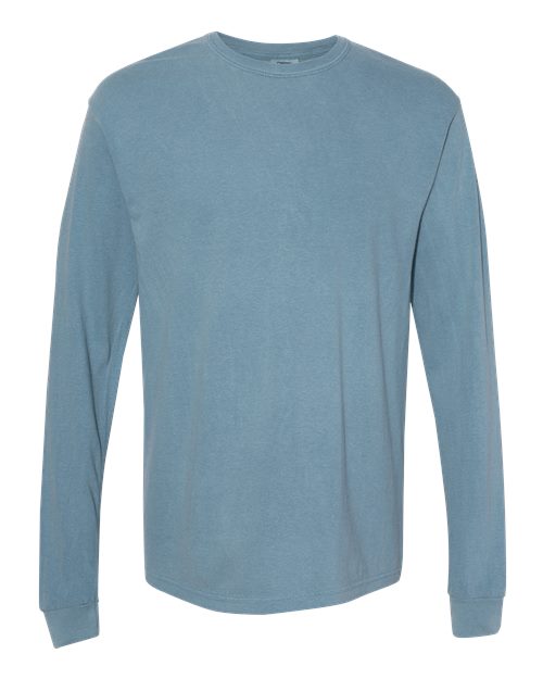6014 - Unisex Garment-Dyed Heavyweight Long Sleeve T-Shirt