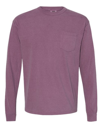 4410 - Unisex Garment-Dyed Heavyweight Long Sleeve Pocket T-Shirt