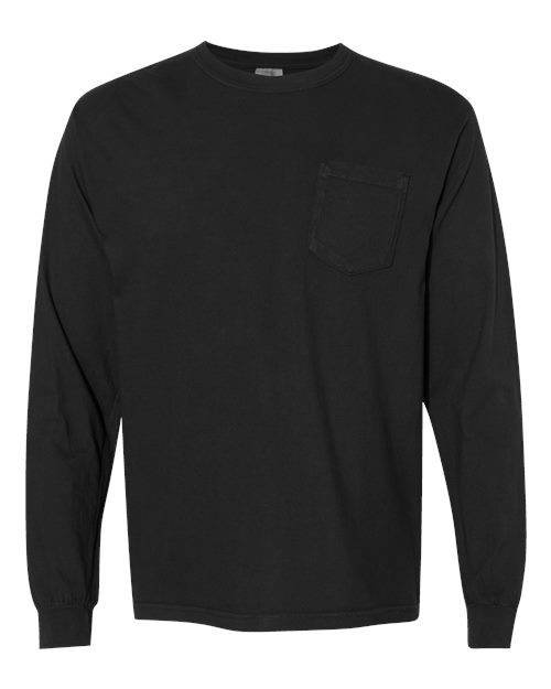 4410 - Unisex Garment-Dyed Heavyweight Long Sleeve Pocket T-Shirt