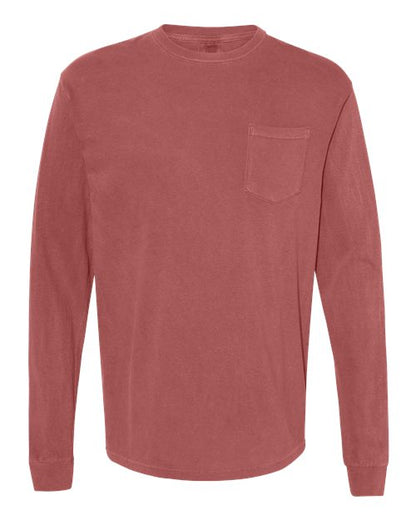 4410 - Unisex Garment-Dyed Heavyweight Long Sleeve Pocket T-Shirt