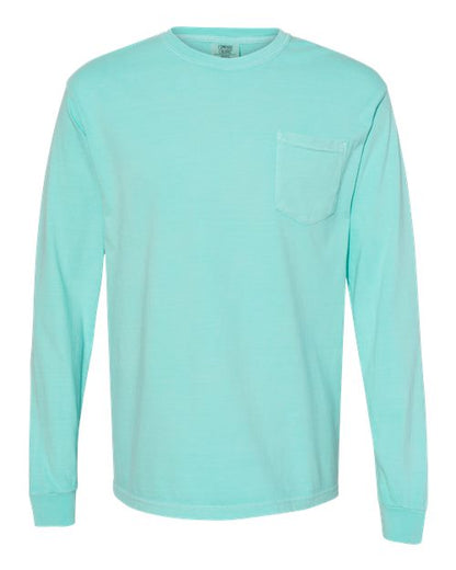 4410 - Unisex Garment-Dyed Heavyweight Long Sleeve Pocket T-Shirt