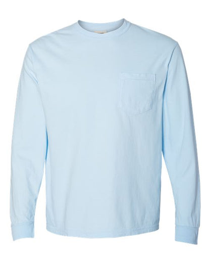 4410 - Unisex Garment-Dyed Heavyweight Long Sleeve Pocket T-Shirt