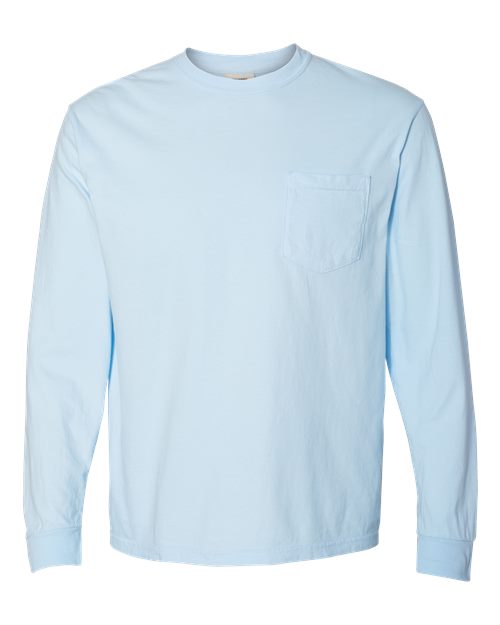 4410 - Unisex Garment-Dyed Heavyweight Long Sleeve Pocket T-Shirt