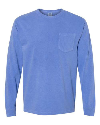 4410 - Unisex Garment-Dyed Heavyweight Long Sleeve Pocket T-Shirt