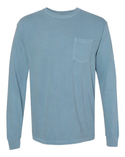 4410 - Unisex Garment-Dyed Heavyweight Long Sleeve Pocket T-Shirt