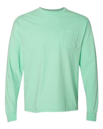 4410 - Unisex Garment-Dyed Heavyweight Long Sleeve Pocket T-Shirt