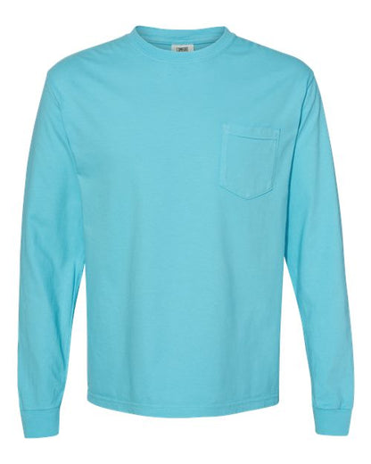 4410 - Unisex Garment-Dyed Heavyweight Long Sleeve Pocket T-Shirt