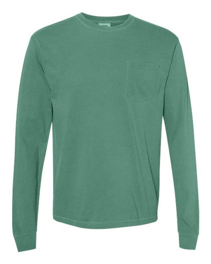 4410 - Unisex Garment-Dyed Heavyweight Long Sleeve Pocket T-Shirt