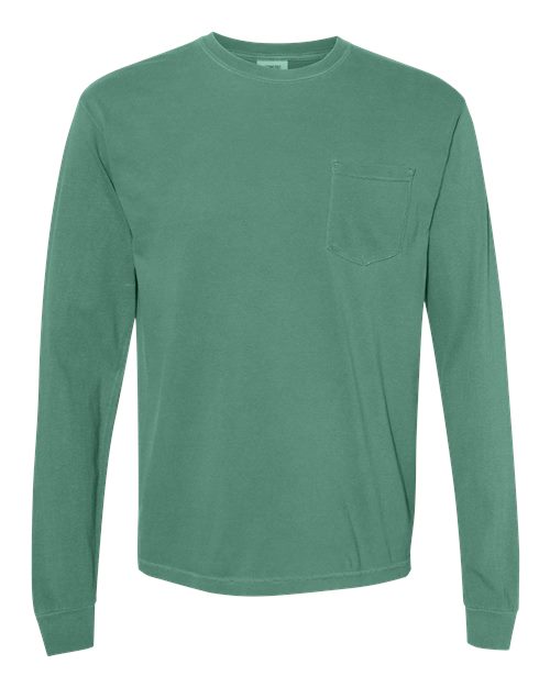 4410 - Unisex Garment-Dyed Heavyweight Long Sleeve Pocket T-Shirt