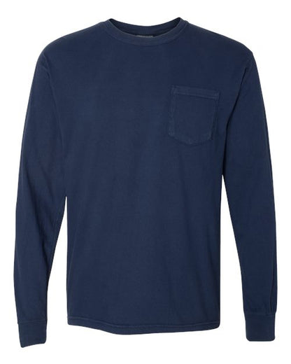 4410 - Unisex Garment-Dyed Heavyweight Long Sleeve Pocket T-Shirt