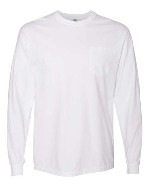 4410 - Unisex Garment-Dyed Heavyweight Long Sleeve Pocket T-Shirt