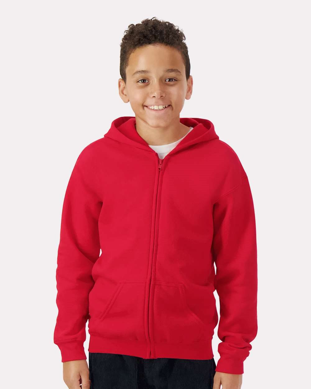 18600B - Youth Heavy Blend™ Full-Zip Hooded Sweatshirt