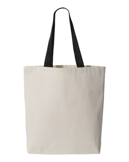 Q4400 - 11L Canvas Tote with Contrast-Color Handles