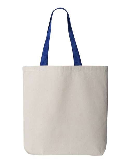 Q4400 - 11L Canvas Tote with Contrast-Color Handles