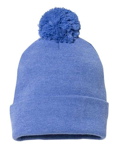 SP15 - 12" Pom-Pom Cuffed Beanie