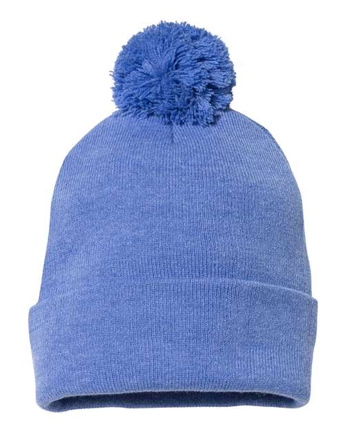 SP15 - 12" Pom-Pom Cuffed Beanie