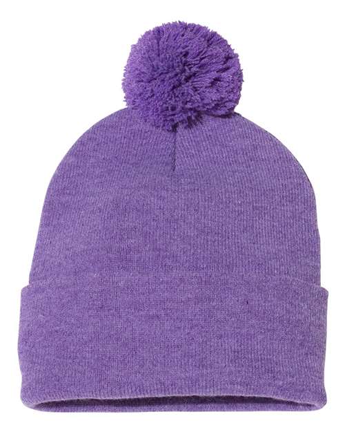 SP15 - 12" Pom-Pom Cuffed Beanie
