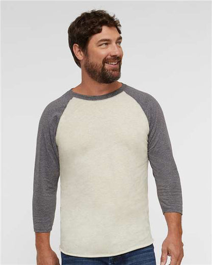 6930 - Unisex Baseball Fine Jersey Three-Quarter Sleeve Tee