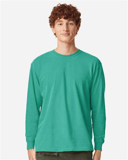 6014 - Unisex Garment-Dyed Heavyweight Long Sleeve T-Shirt