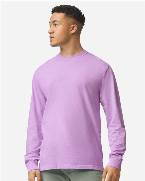 6014 - Unisex Garment-Dyed Heavyweight Long Sleeve T-Shirt