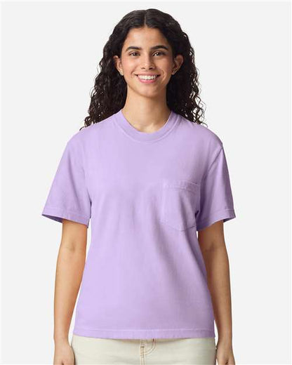 6030 - Unisex Garment-Dyed Heavyweight Pocket T-Shirt