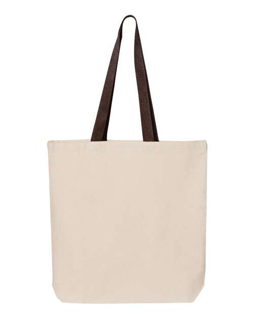 Q4400 - 11L Canvas Tote with Contrast-Color Handles