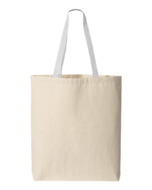 Q4400 - 11L Canvas Tote with Contrast-Color Handles