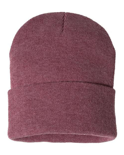 SP12 - 12" Solid Cuffed Beanie